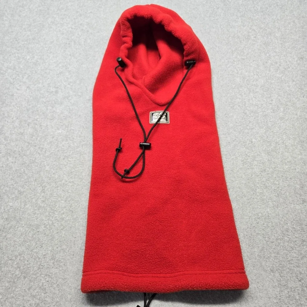 Head Sokz Balaclava Unisex One Size Red Fleece Thermal Neck‎ Flap Adjustable